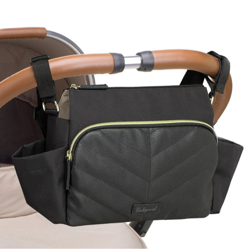 Babymel Amber Stroller Bag Black Mabel Fox