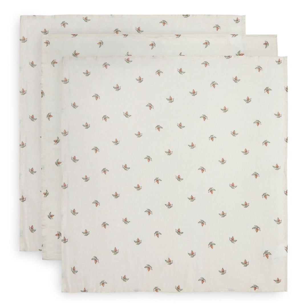 Jollein - Muslin Cloth 70 x 70cm - Rosehip (3 Pack)