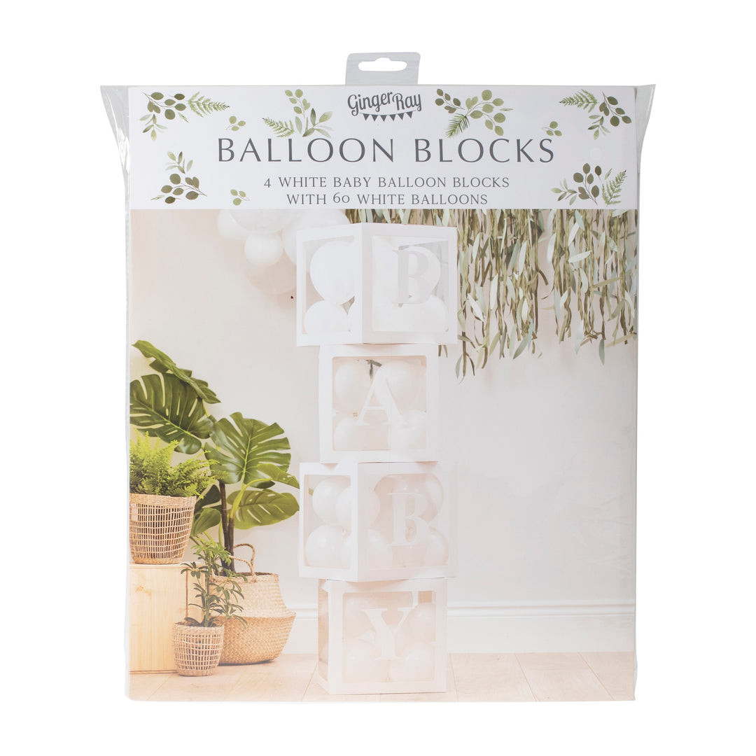 Ginger Ray - Pop Up Baby Blocks Balloon Decoration
