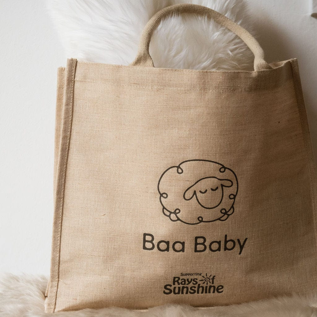 Baa Baby - Sheepskin Pram Liner - Latte