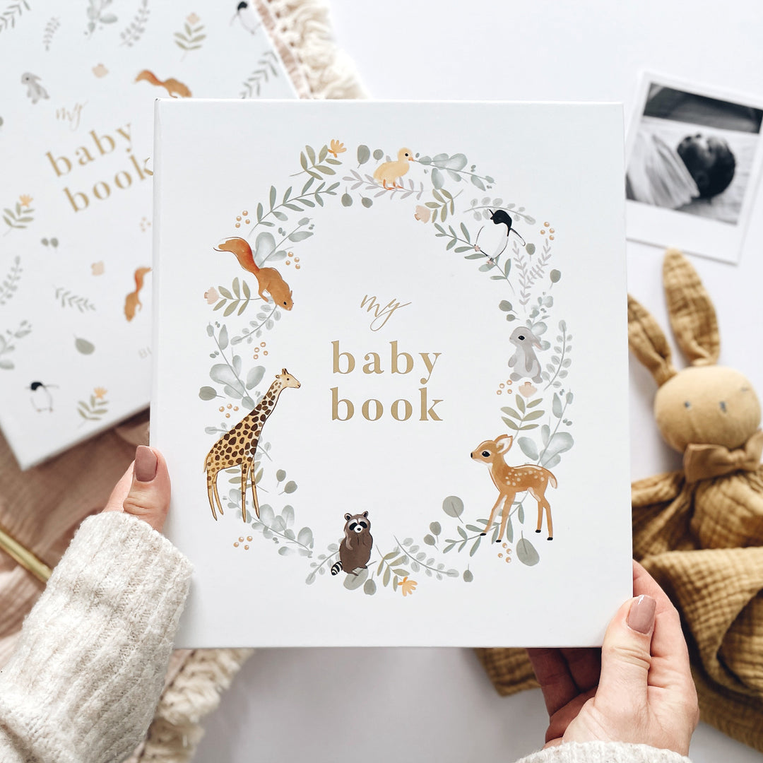 Blush & Gold - Baby Book - Animals