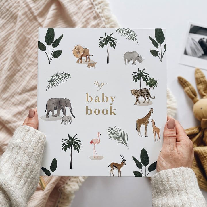 Blush & Gold - Baby Book - Jungle