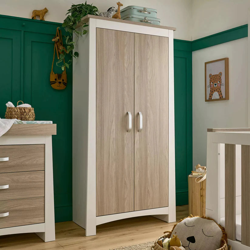 CuddleCo Ada Changing Drawers Cot Bed and Wardrobe 3 Piece