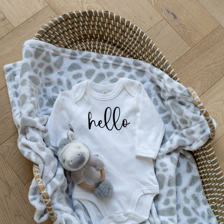 Mabel & Fox - Personalised Baby Grow - White - Mabel & Fox