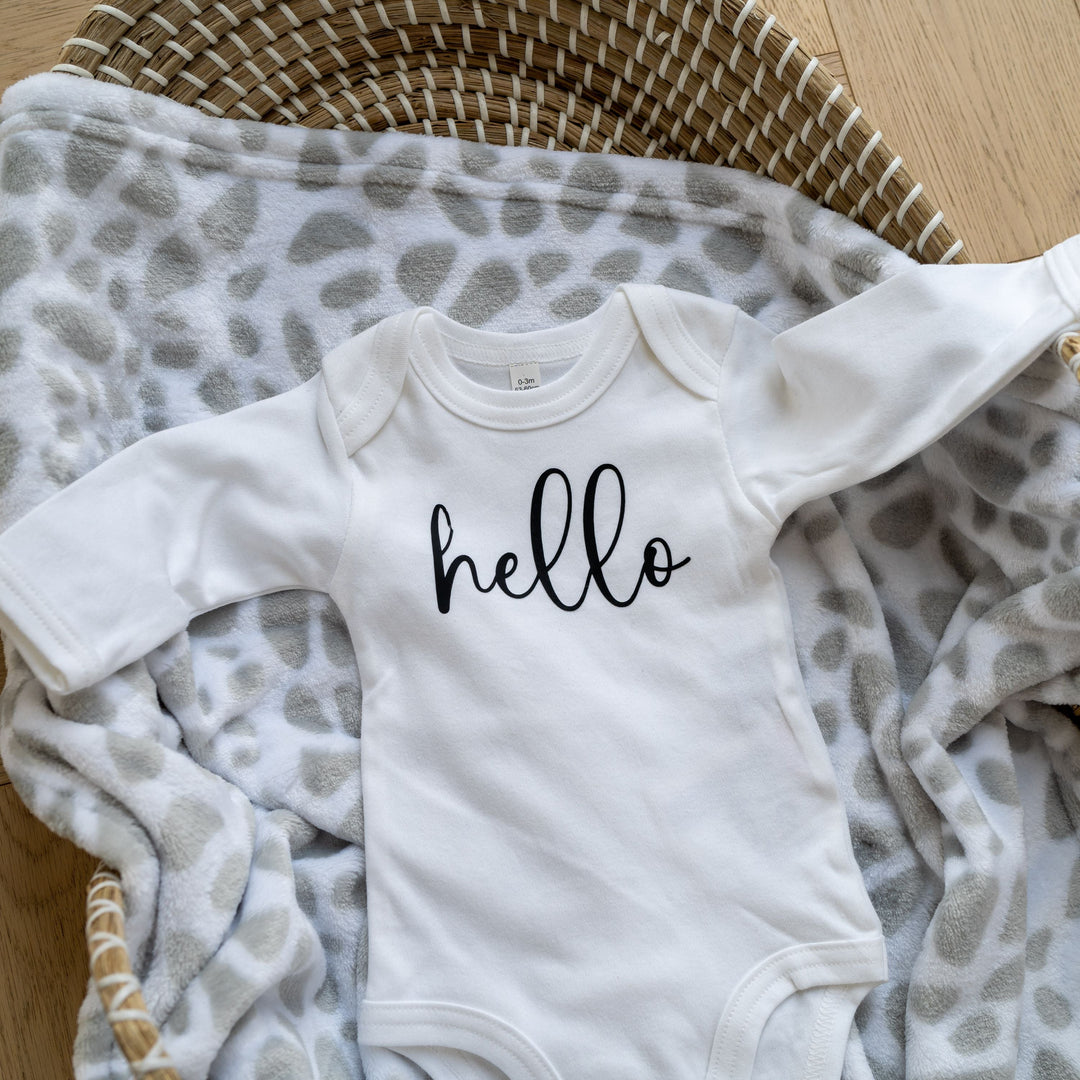 Mabel & Fox - Personalised Baby Grow - White - Mabel & Fox