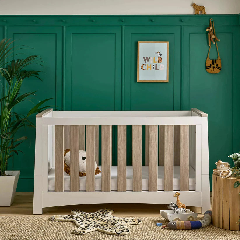 CuddleCo - Ada Cot Bed - White/Ash