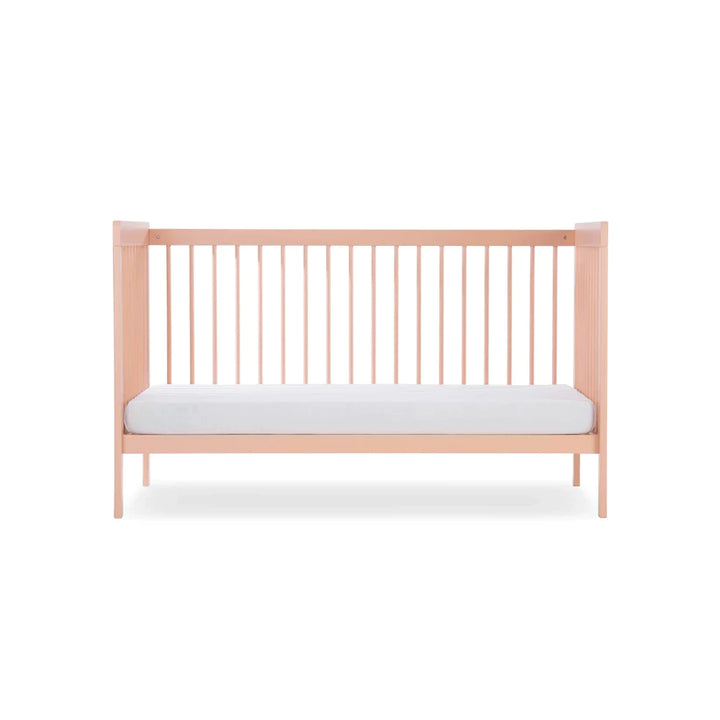 CuddleCo - Nola Changing Table, Cot Bed and Clothes Rail - 3 Piece Set - Soft Blush