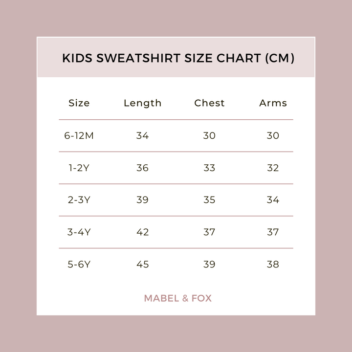 Mabel & Fox - Personalised Kids Sweatshirt - Peach