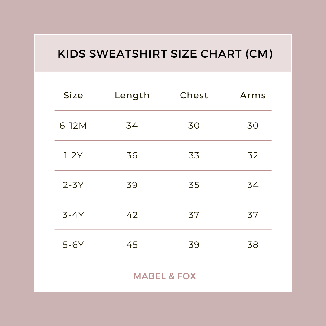 Mabel & Fox - Personalised Kids Sweatshirt - Vintage Blue - Mabel & Fox