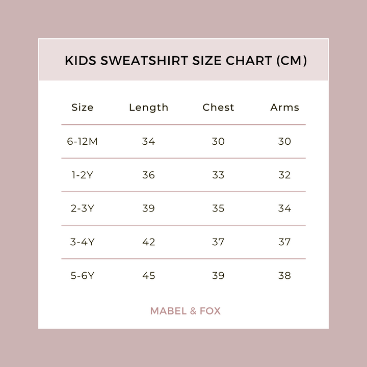 Mabel & Fox - Personalised Kids Sweatshirt - Vintage Blue - Mabel & Fox