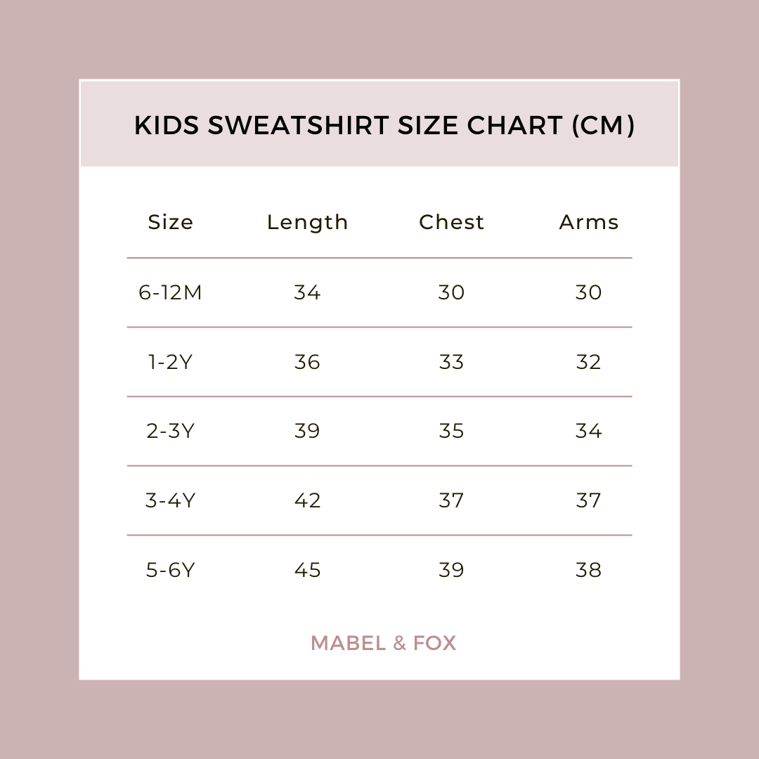 Mabel & Fox - Personalised Kids Sweatshirt - Vintage Taupe