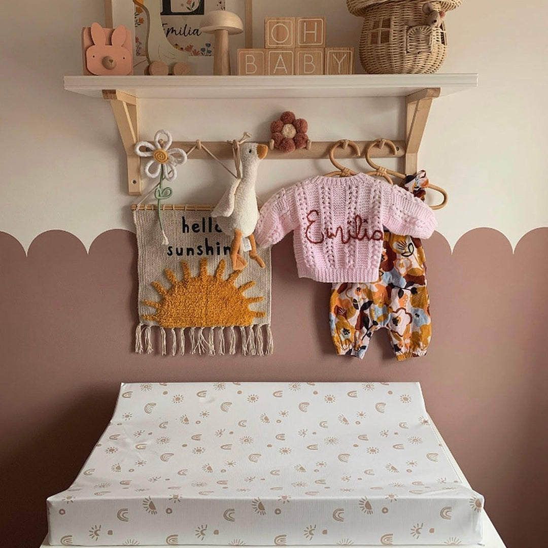 Mabel & Fox - Wedge Changing Mat - Sunshine & Rainbows - Mabel & Fox