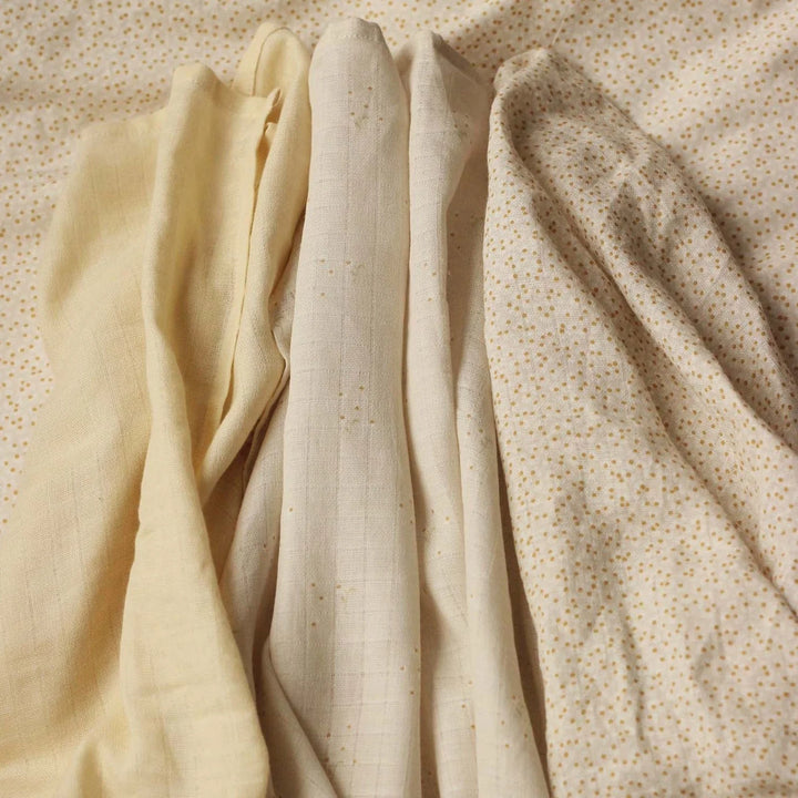 Avery Row - Organic Baby Muslin Squares Set - Wild Chamomile - Mabel & Fox
