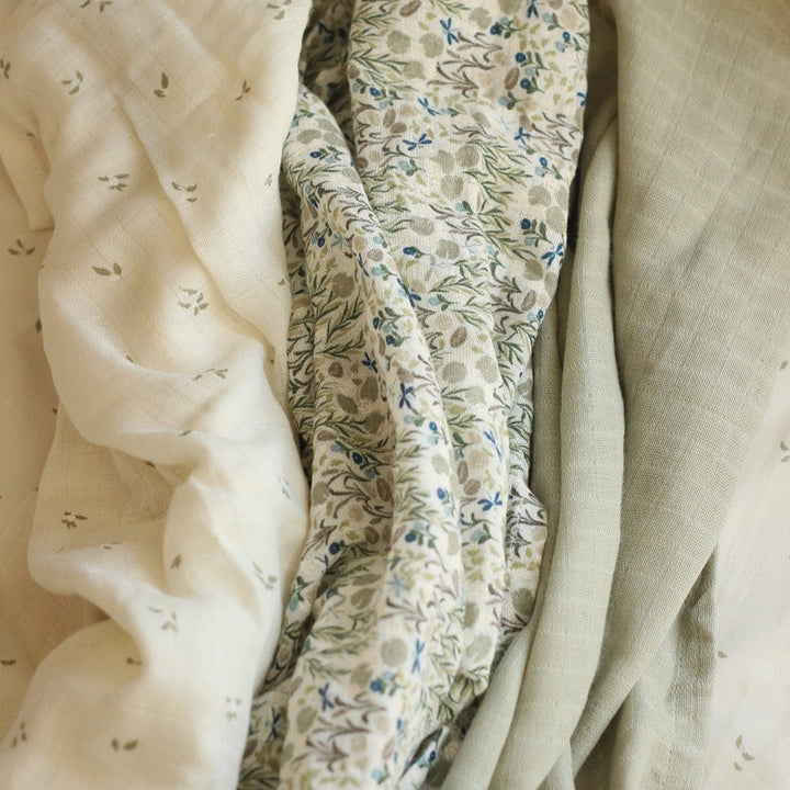 AVERY ROW - ORGANIC BABY MUSLIN SQUARES SET - RIVERBANK - Mabel & Fox