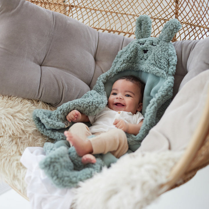 Jollein - Wrap Blanket Bunny - Ash Green