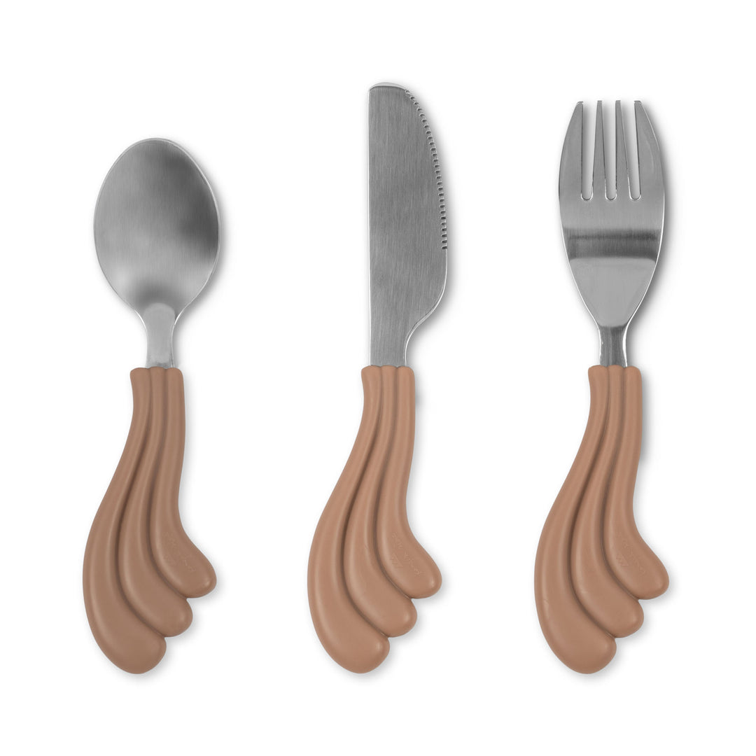 Konges Slojd - Wave Cutlery - Blush (3-piece)