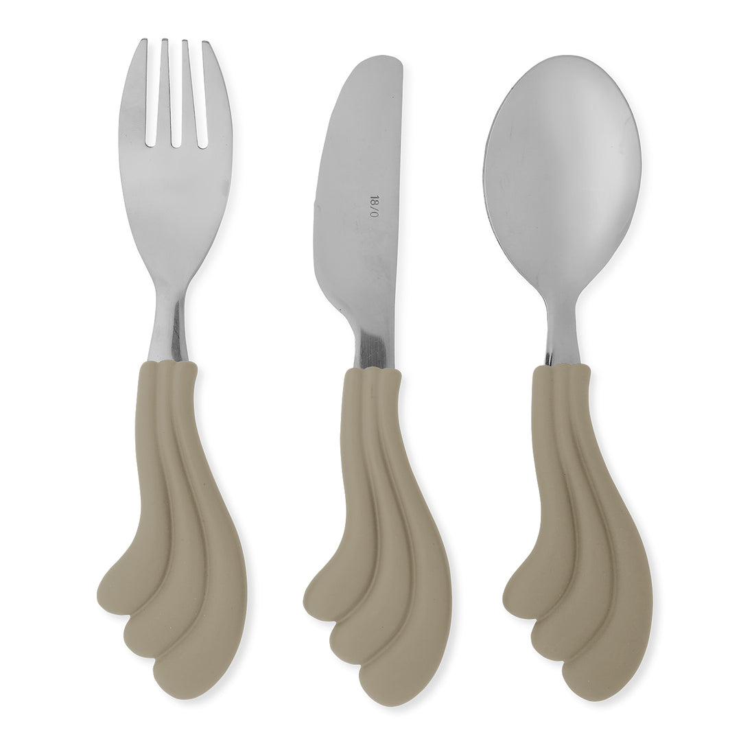 Konges Slojd - Wave Cutlery - Laurel Oak (3-piece)