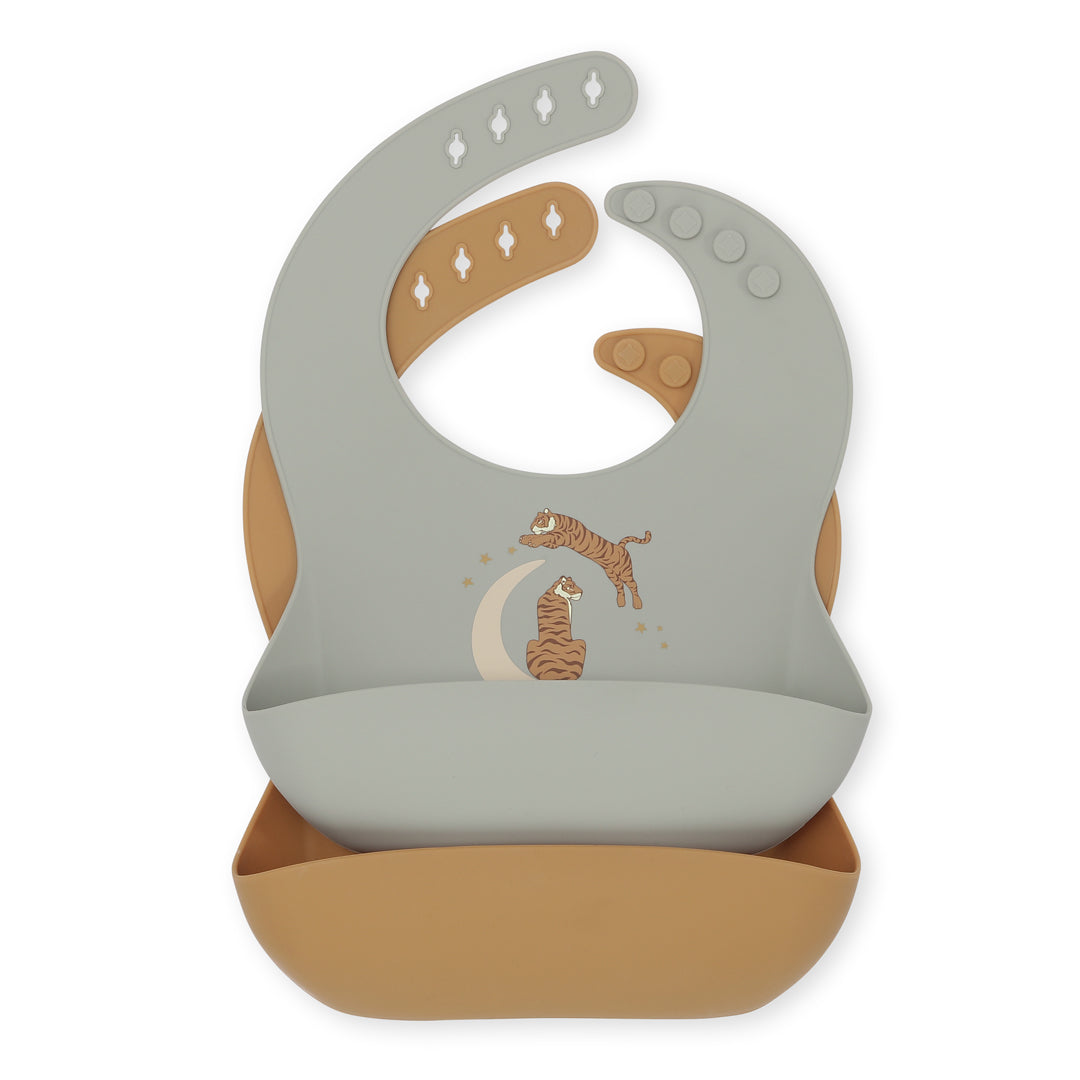 Konges Slojd - Silicone Bib - Roar (2-pack)