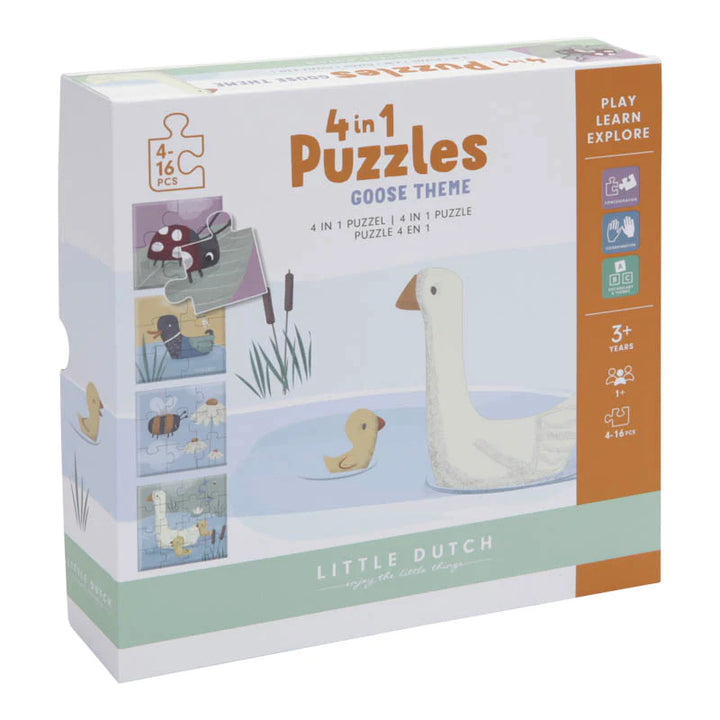 Little Dutch - 4 in a Box Puzzle - Goose