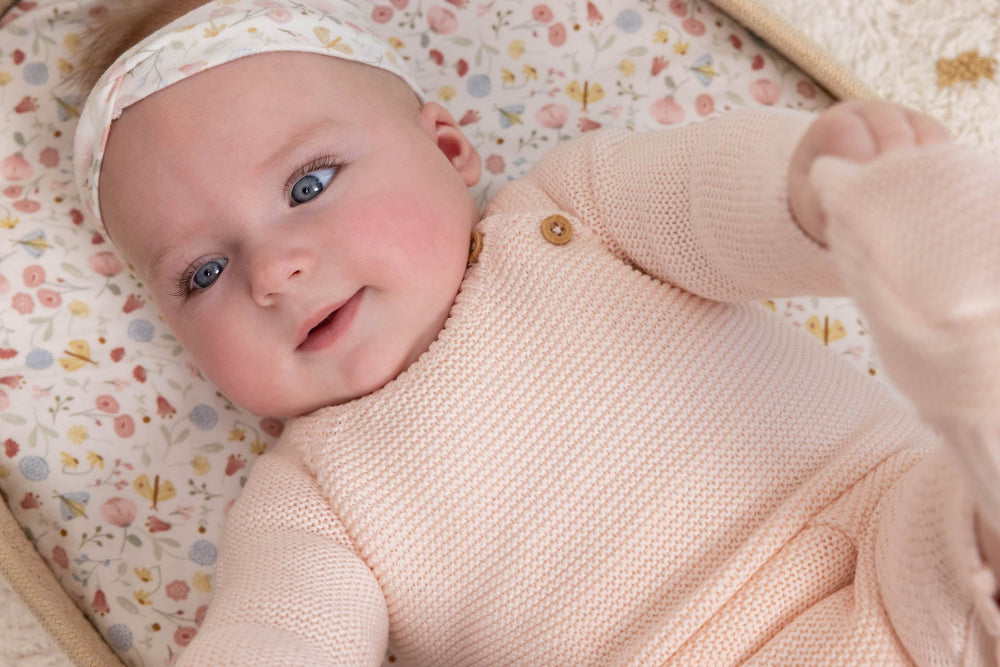 Little Dutch - Knitted One Piece Suit - Pink - Mabel & Fox