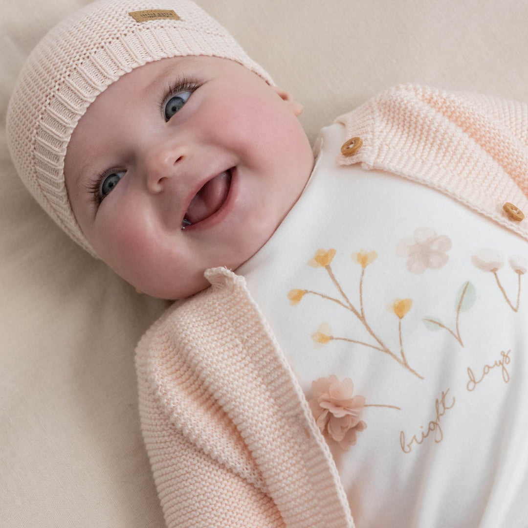 Little Dutch - Knitted Cardigan - Pink - Mabel & Fox