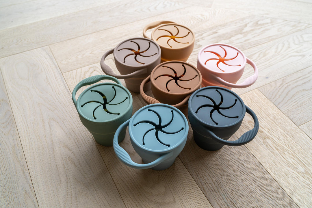 Mabel & Fox - Silicone Tableware - Snack Cup - Sandstone - Mabel & Fox