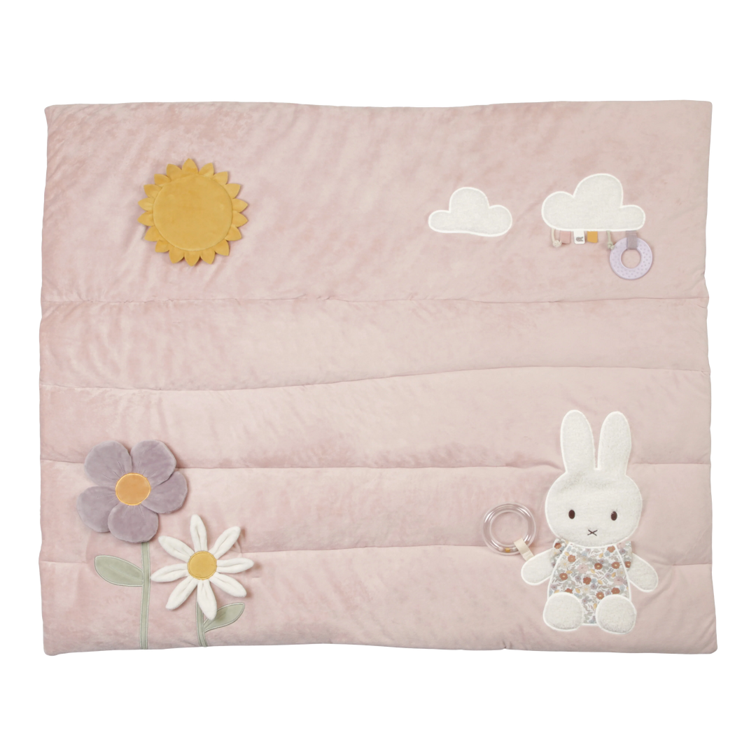 Miffy Vintage Flores 35 cm Little Dutch – Bebé Ratón