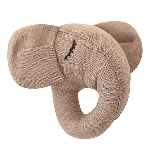 Mabel & Fox - Elephant Rattle - Taupe