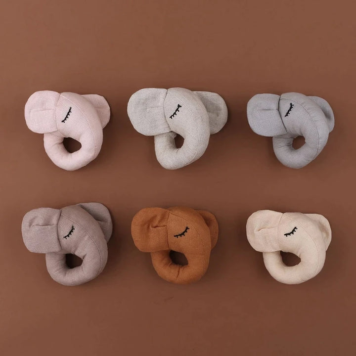Mabel & Fox - Elephant Rattle - Taupe