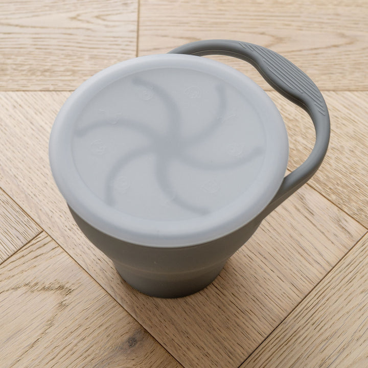 Mabel & Fox - Silicone Tableware - Snack Cup - Light Grey - Mabel & Fox
