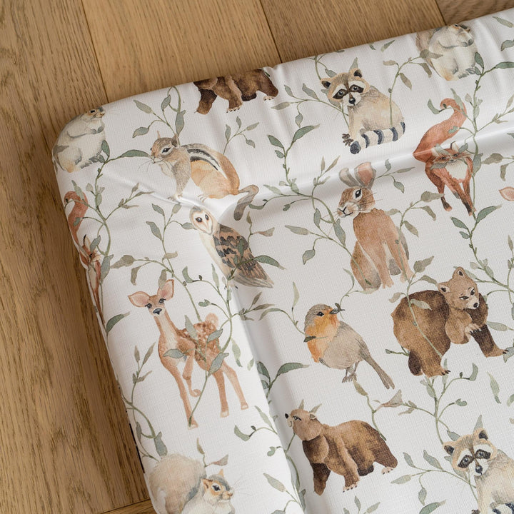 Mabel & Fox - Baby Changing Mat  -  Watercolour Woodlands - Mabel & Fox