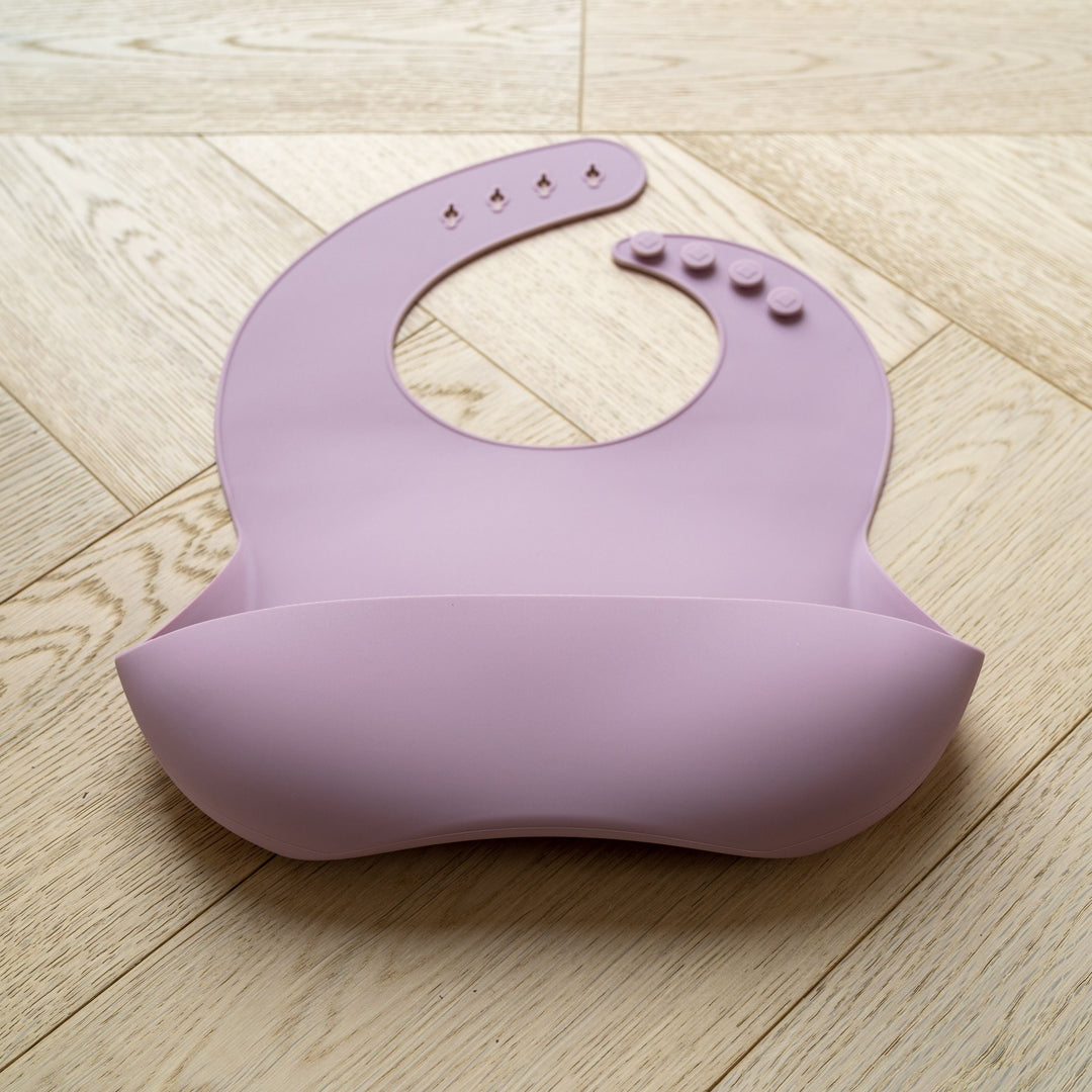 Mabel & Fox - Silicone Bib - Mauve - Mabel & Fox