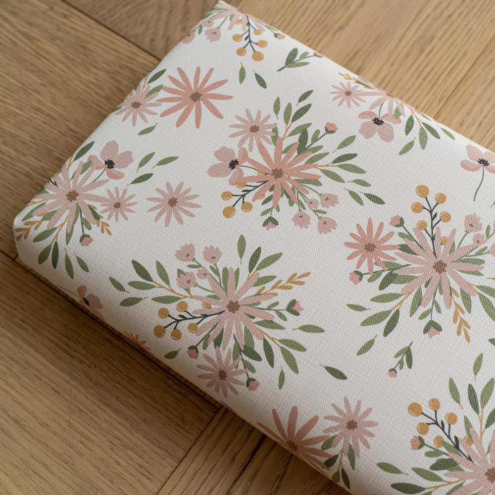 Mabel & Fox - Travel Changing Mat - Soft Pink Florals - Mabel & Fox