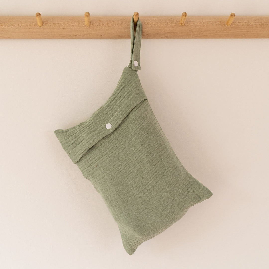 Mabel & Fox - Nappy Pouch - Sage - Mabel & Fox