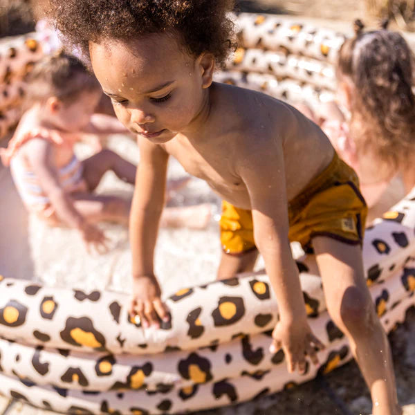 Swim Essentials - Inflatable Swimming Pool - Beige Leopard - 150cm
