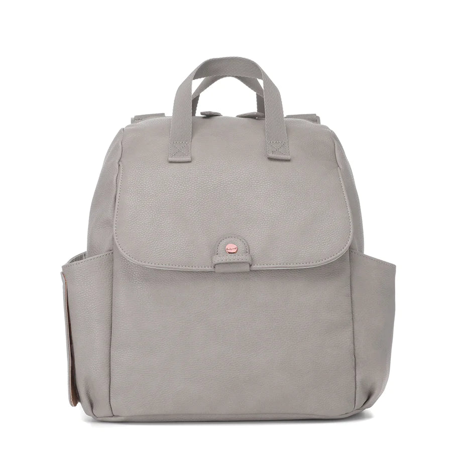 Faux leather changing shop backpack