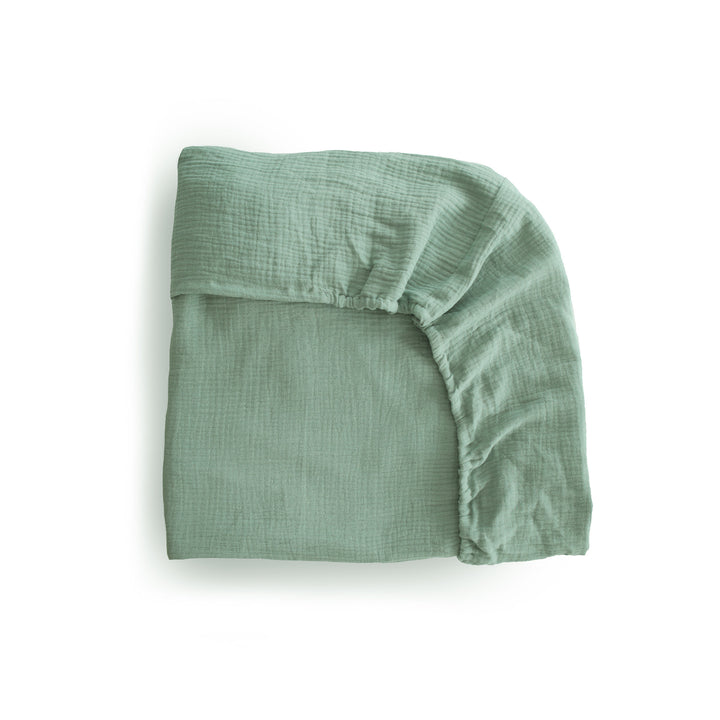 Mushie - Crib Sheet - Roman Green