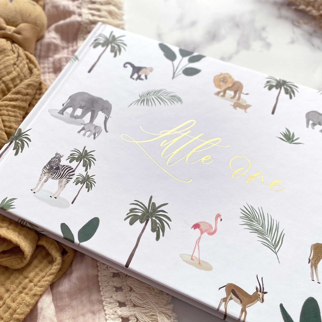 BLUSH & GOLD - BABY MEMORY BOOK - JUNGLE - Mabel & Fox