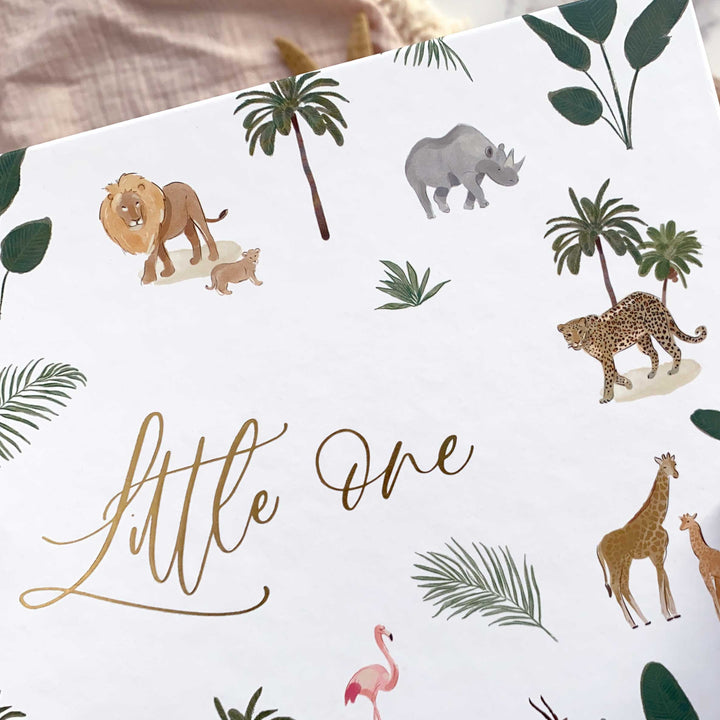 BLUSH & GOLD - BABY MEMORY BOOK - JUNGLE - Mabel & Fox