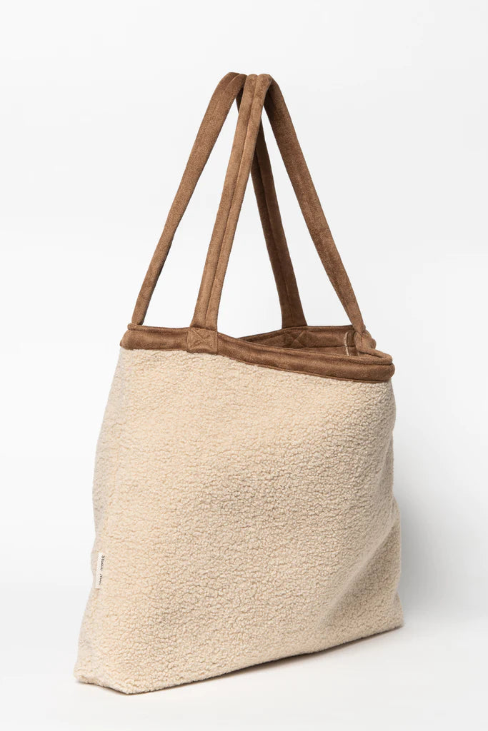 Studio Noos - Mom Bag - Teddy Ecru Lammy - Mabel & Fox