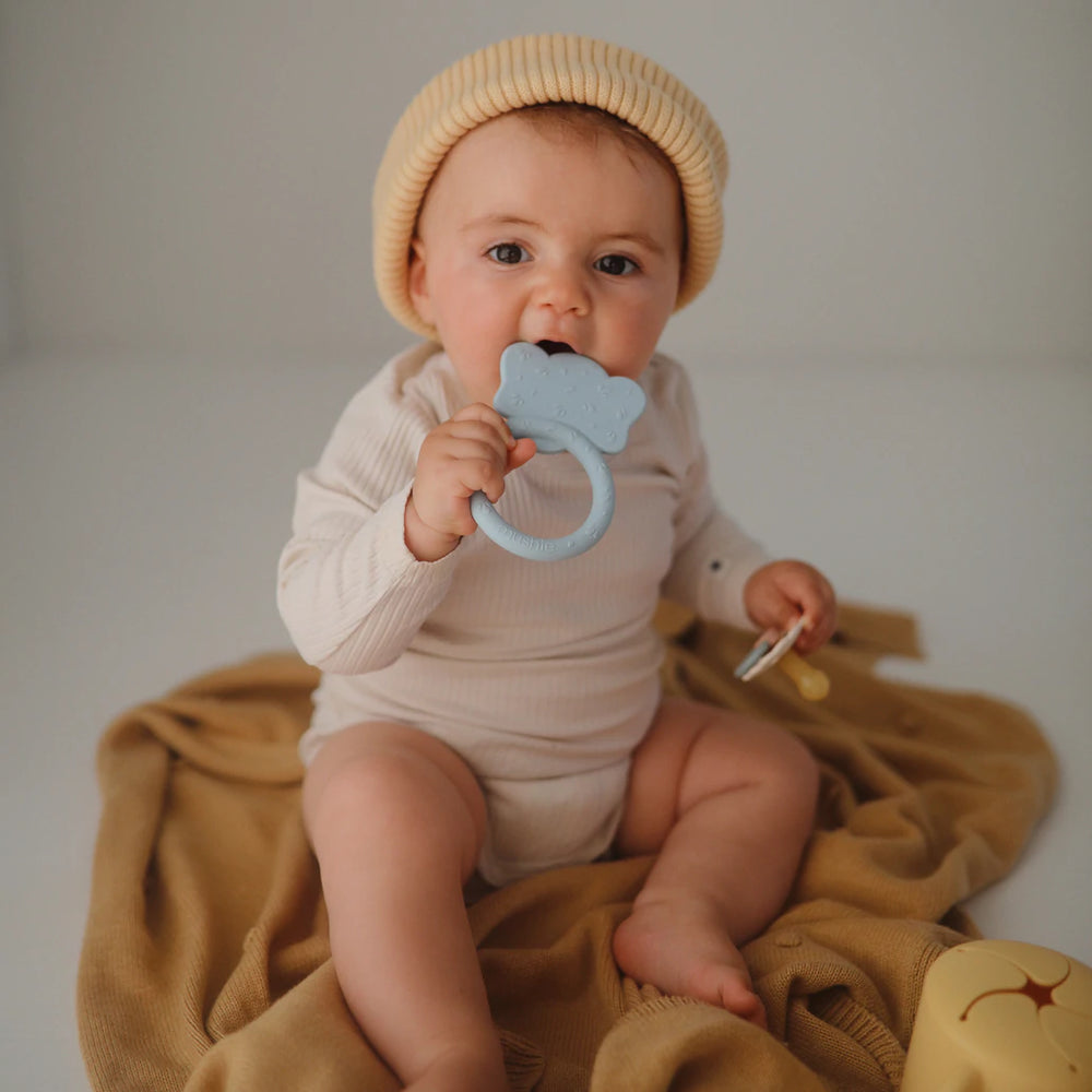 Mushie - Teether - Elephant - Cloud - Mabel & Fox