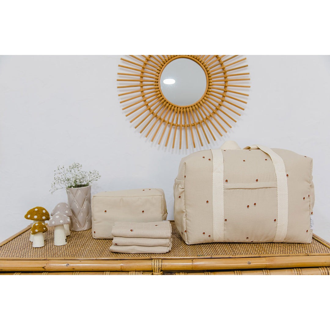 Gloop! Baby Changing Bag  - Mushroom - Mabel & Fox