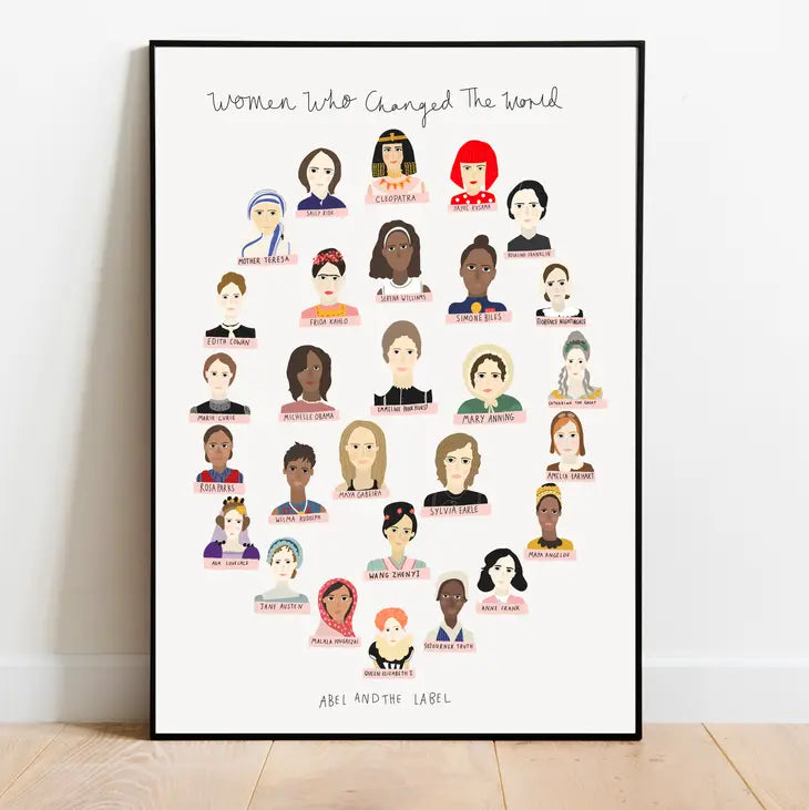 Abel and the Label - Art Print - Women who changed the world