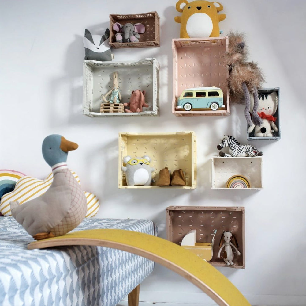 Aykasa Folding Storage Crate - Mini - Grey - Mabel & Fox