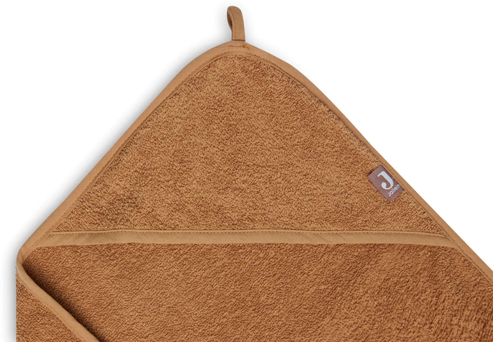 Jollein -  Baby Bath Cape - Caramel (75x75cm) - Mabel & Fox