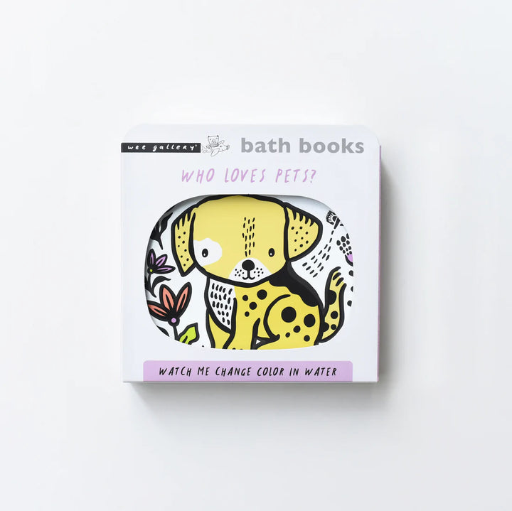 Wee Gallery - Bath Book - Who loves pets? - Mabel & Fox