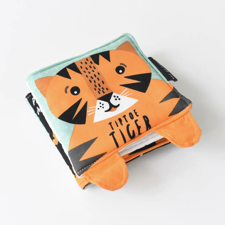 Wee Gallery - Soft Cloth Book - Tiptoe Tiger - Mabel & Fox