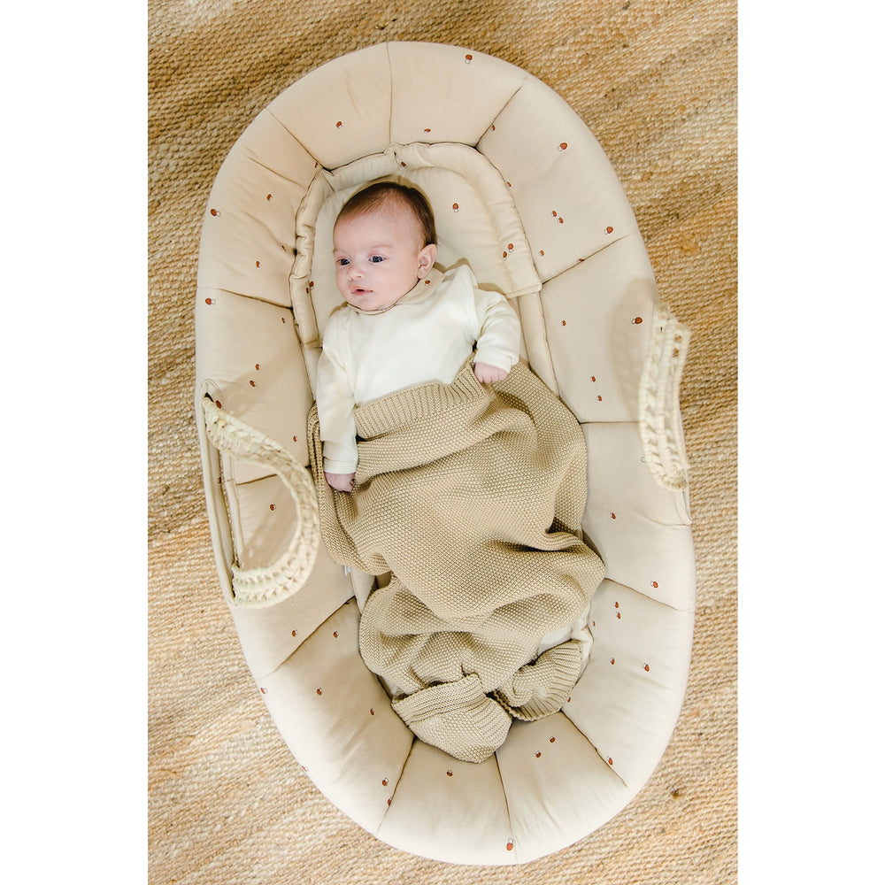 Gloop! Baby Moses Basket  - Mushroom - Mabel & Fox