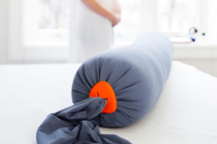 bbhugme - Pregnancy Pillow Kit - Dusty Blue / Orange