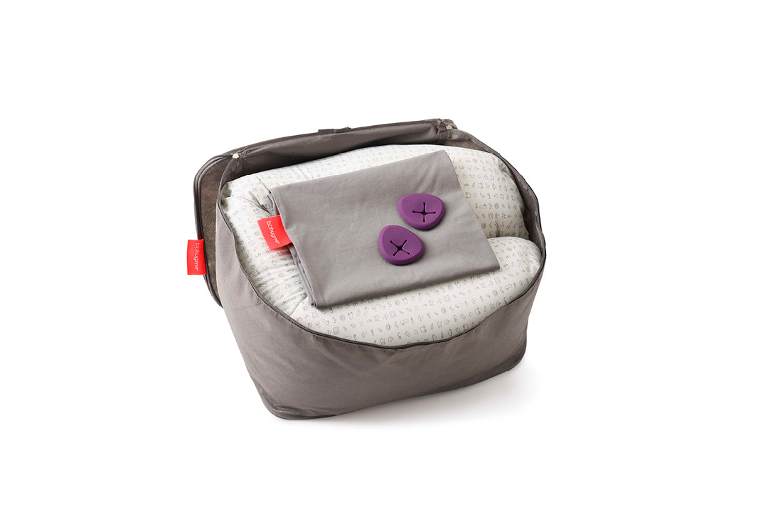 bbhugme - Pregnancy Pillow Kit - Stone / Plum